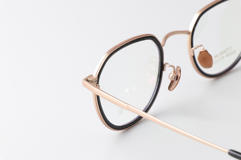 TT52009 Eyeglasses Black Gold