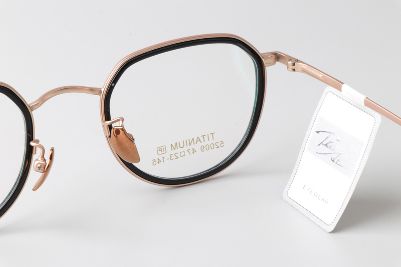 TT52009 Eyeglasses Black Gold