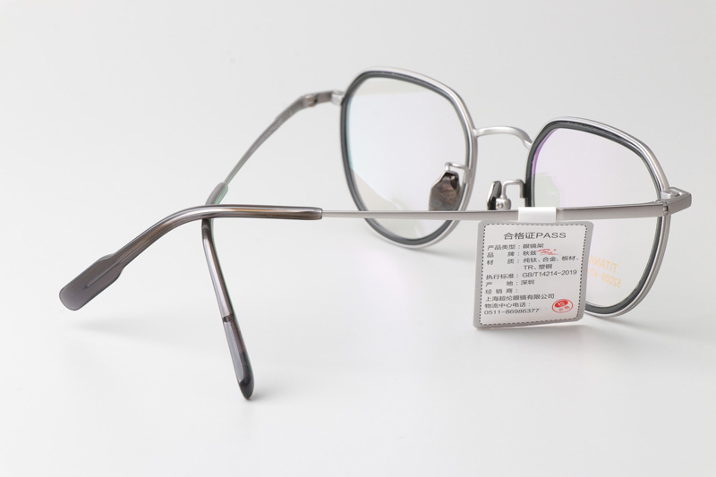 TT52009 Eyeglasses Gray Silver