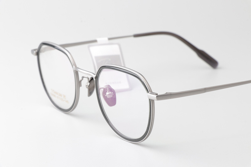 TT52009 Eyeglasses Gray Silver