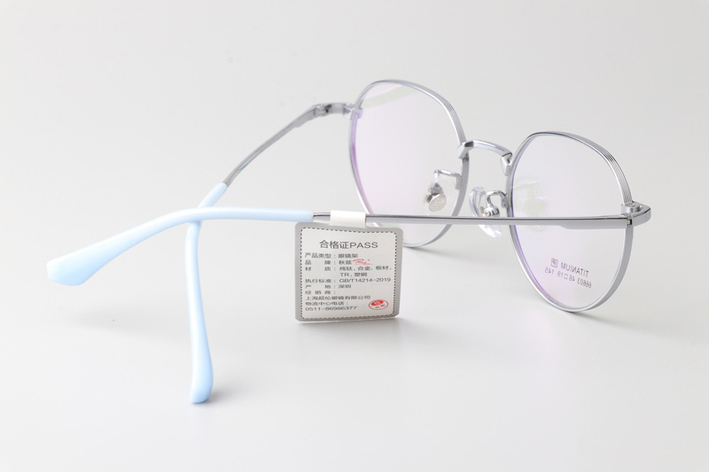 TT66603 Eyeglasses Black Silver