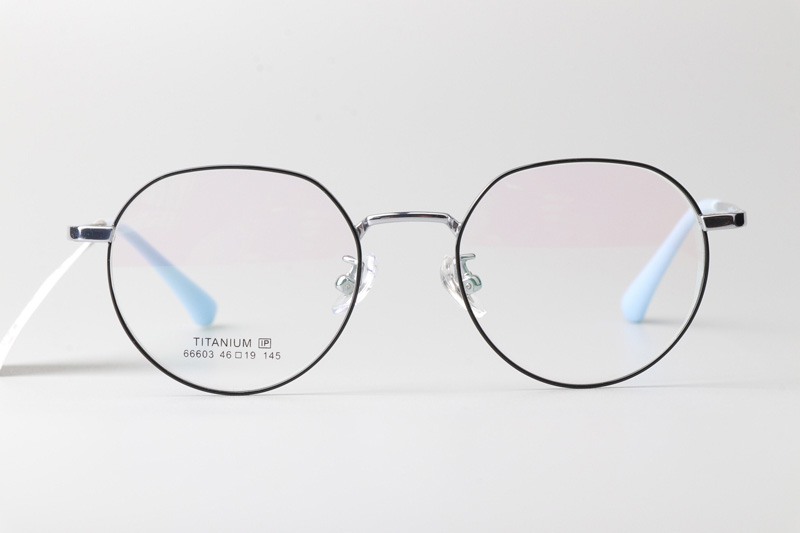 TT66603 Eyeglasses Black Silver