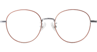 TT66615 Eyeglasses Red Silver