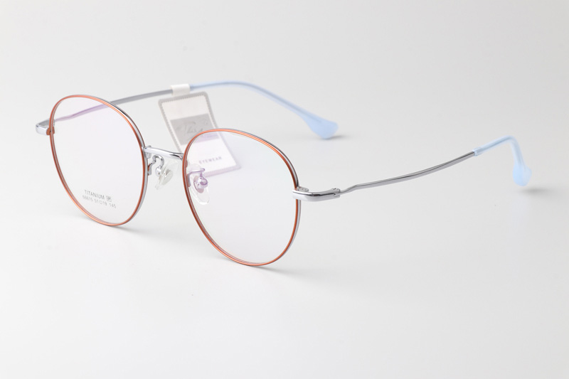 TT66615 Eyeglasses Red Silver