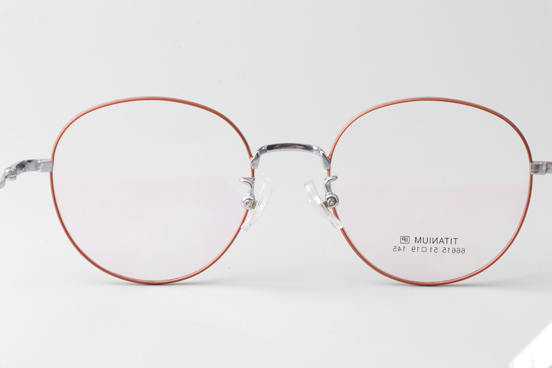 TT66615 Eyeglasses Red Silver