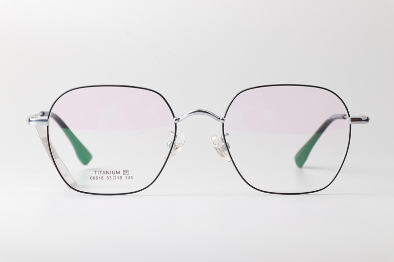 TT66618 Eyeglasses Black Silver