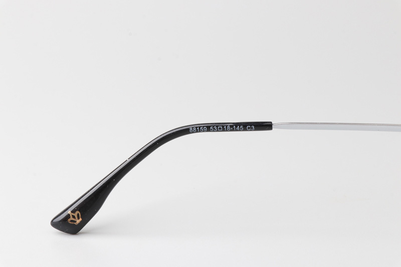 TT88159 Eyeglasses Black Silver