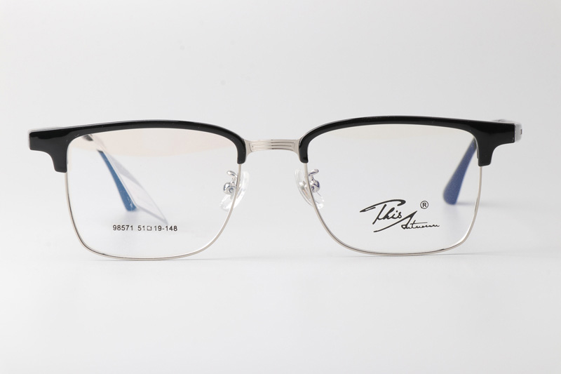 TT98571 Eyeglasses Black Silver
