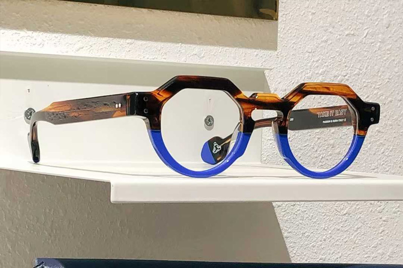 Take It Easy Eyeglasses Tortoise Blue