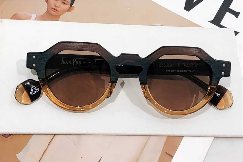 Take It Easy Sunglasses Coffee Yellow Brown