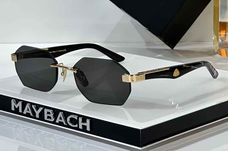 The Aman Sunglasses Gold Black Gray