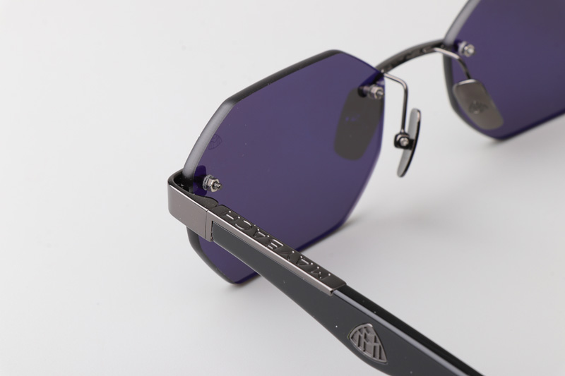 The Aman Sunglasses Gunmetal Black Gray