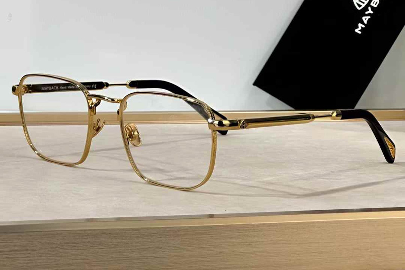 The Aro I Eyeglasses Gold Black