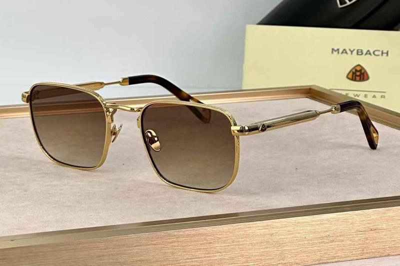 The Aro I Sunglasses Gold Gradient Brown