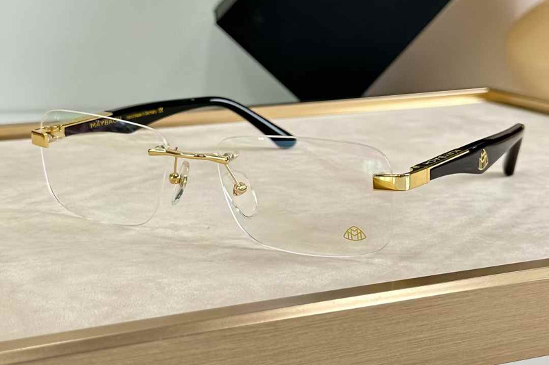 The Artist III Eyeglasses Gold Black