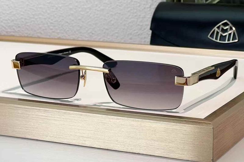 The Artist III Sunglasses Gold Black Gradient Gray