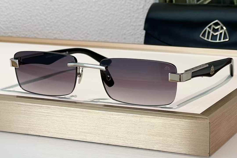 The Artist III Sunglasses Silver Black Gradient Gray