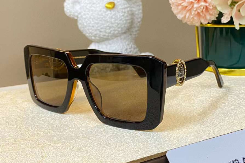 The Bae Sunglasses Black Brown Brown