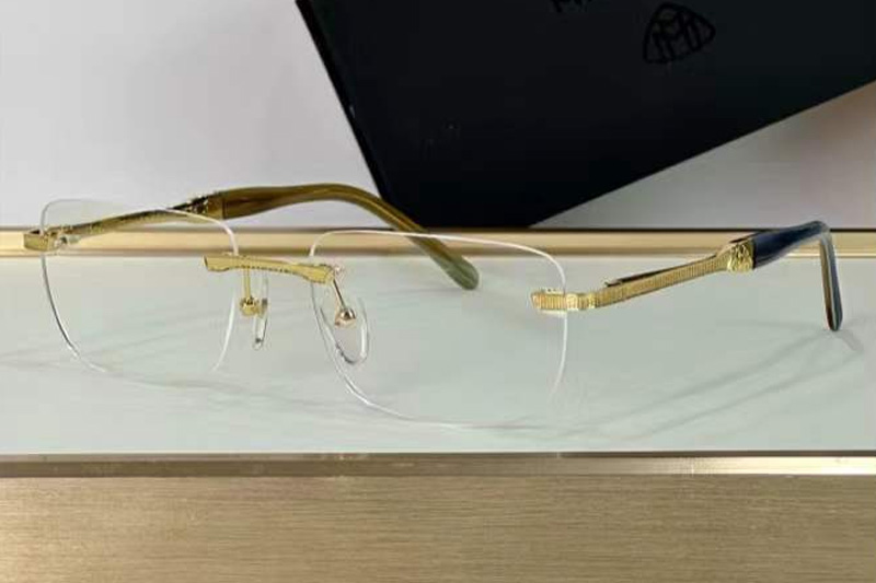 The Conquest Eyeglasses Gold Brown