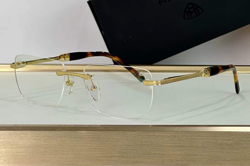 The Conquest Eyeglasses Gold Tortoise