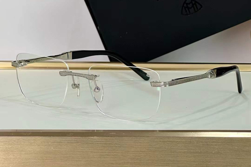 The Conquest Eyeglasses Silver Black