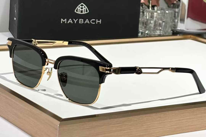 The Dean Sunglasses Black Gold Green