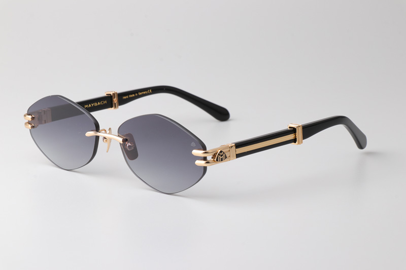 The Ducer I Sunglasses Gold Black Gradient Gray