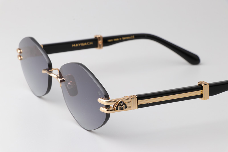 The Ducer I Sunglasses Gold Black Gradient Gray