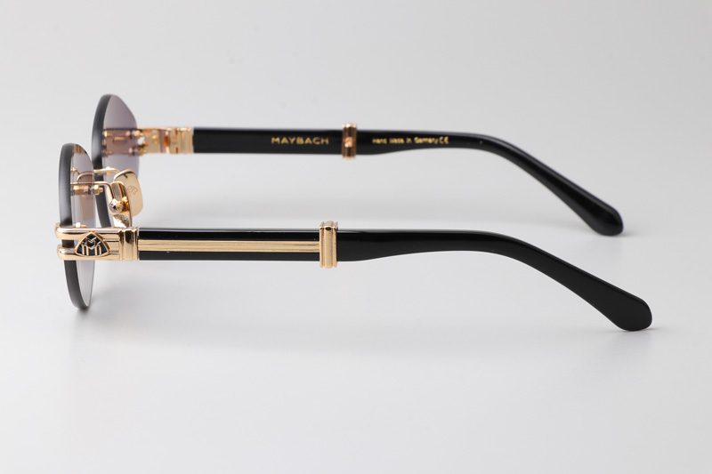 The Ducer I Sunglasses Gold Black Gradient Gray