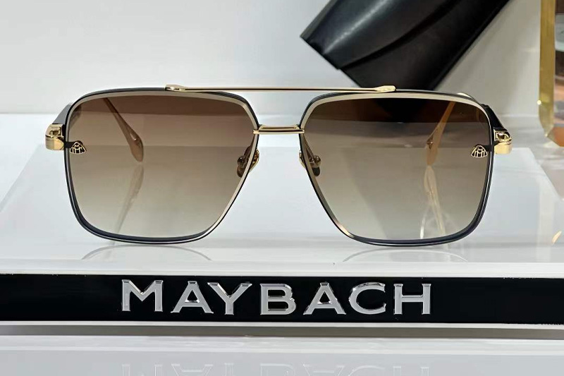 The Gen I Sunglasses Black Gold Gradient Brown