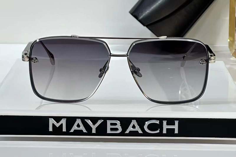 The Gen I Sunglasses Black Silver Gradient Gray