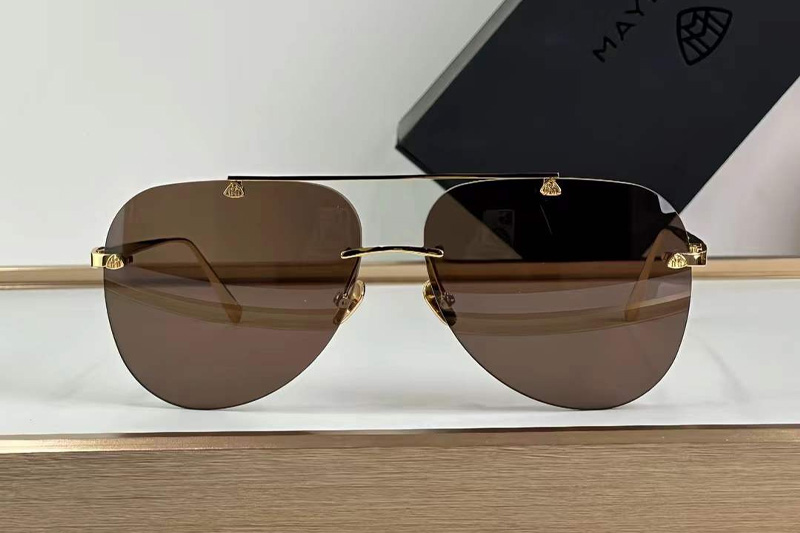 The Horizon I Sunglasses Gold Brown
