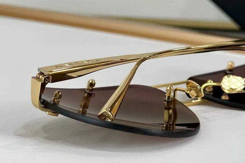 The Horizon I Sunglasses Gold Brown