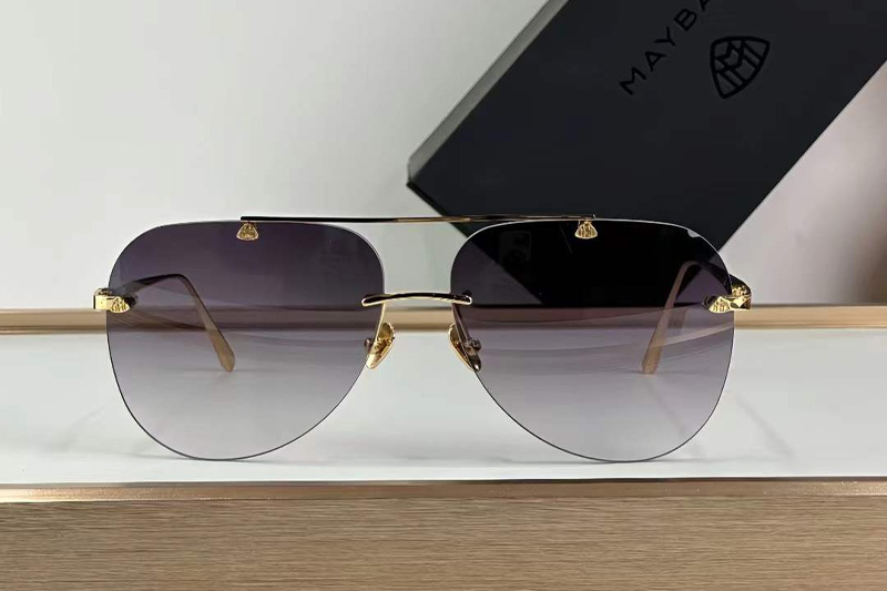The Horizon I Sunglasses Gold Gradient Gray