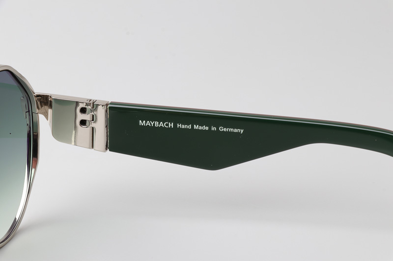 The King III Sunglasses Silver Red Gradient Green