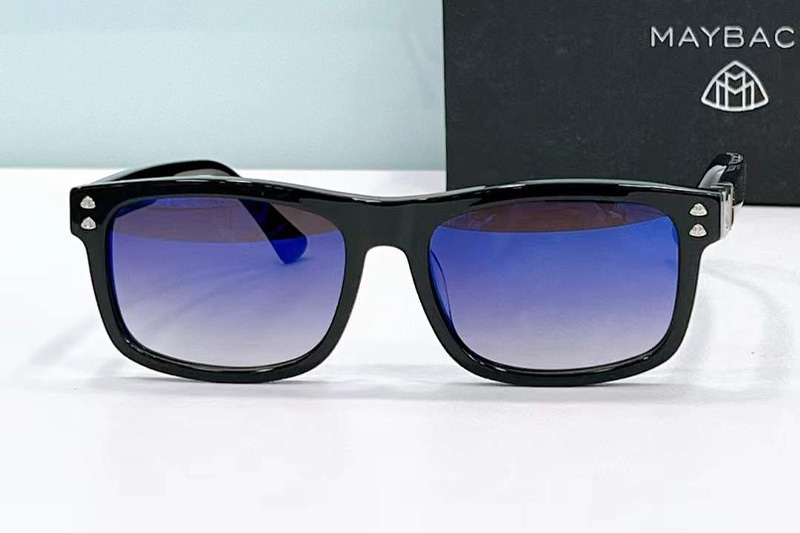 The King Sunglasses Black Gradient Blue
