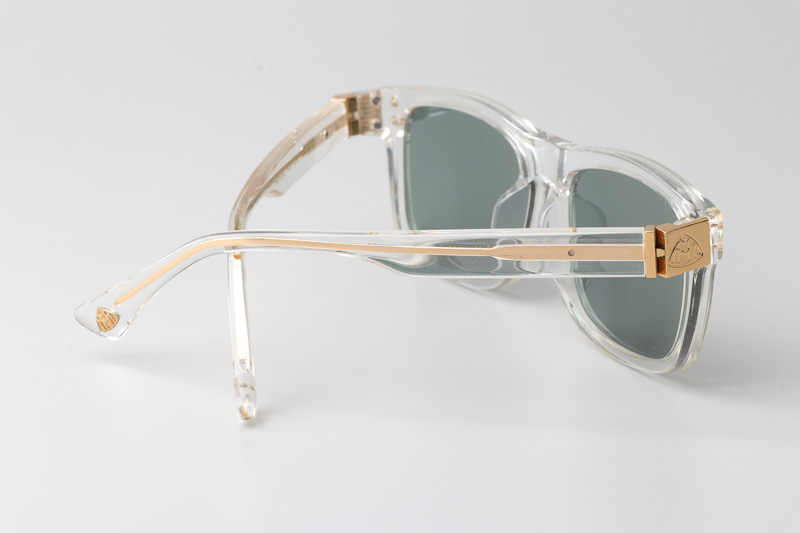 The King Sunglasses Transparent Green