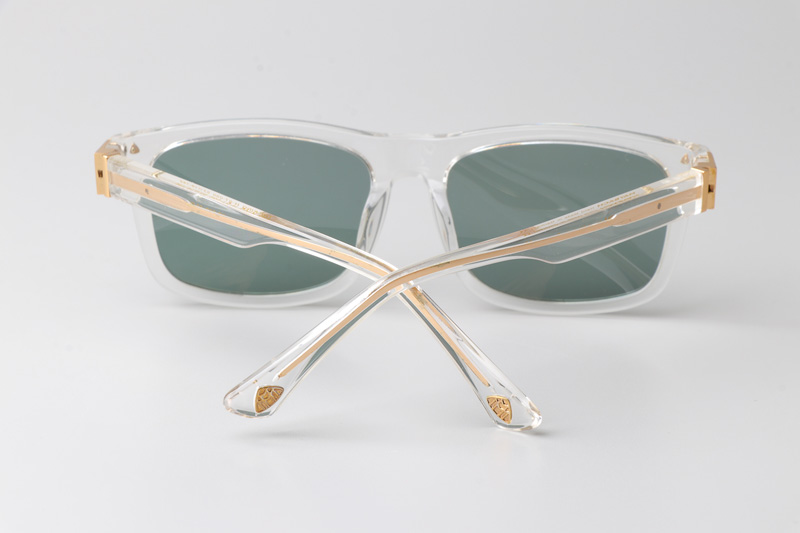 The King Sunglasses Transparent Green