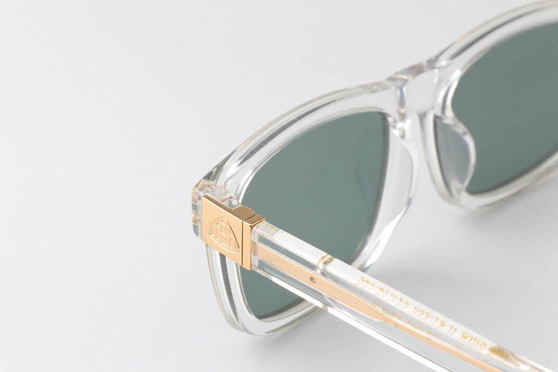 The King Sunglasses Transparent Green