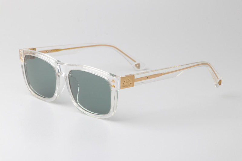 The King Sunglasses Transparent Green