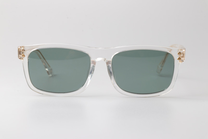 The King Sunglasses Transparent Green