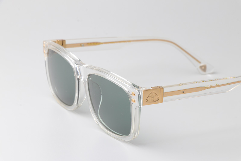 The King Sunglasses Transparent Green