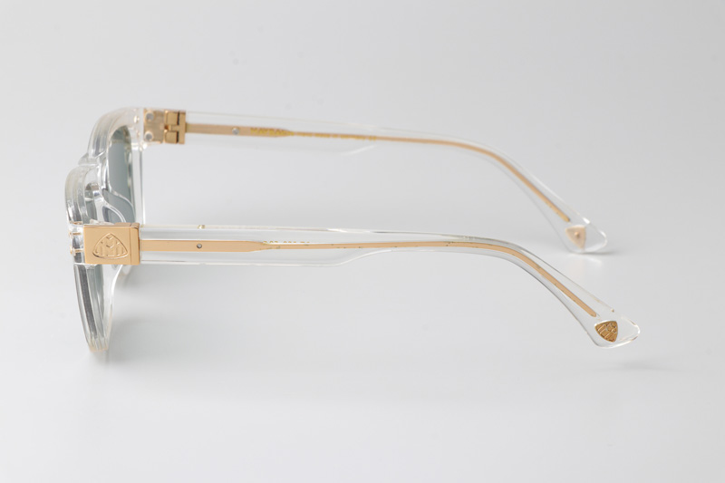 The King Sunglasses Transparent Green