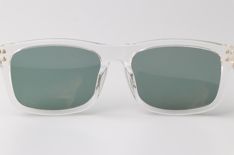 The King Sunglasses Transparent Green
