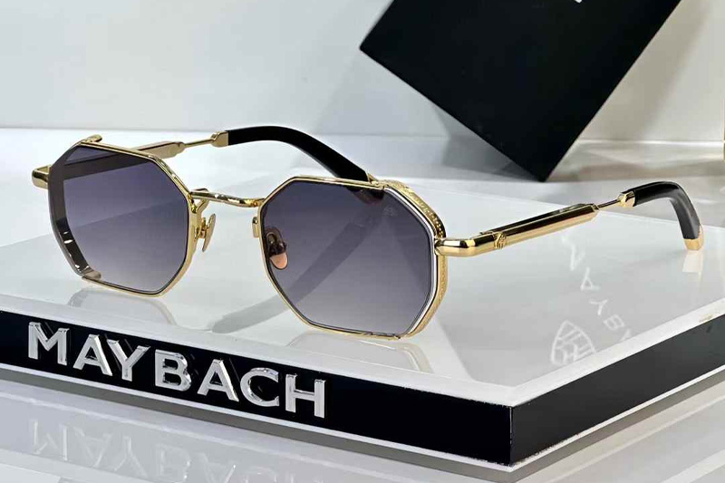 The Loew Sunglasses Gold Gradient Gray