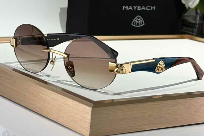 The Magic II Sunglasses Gold Blue Gradient Brown