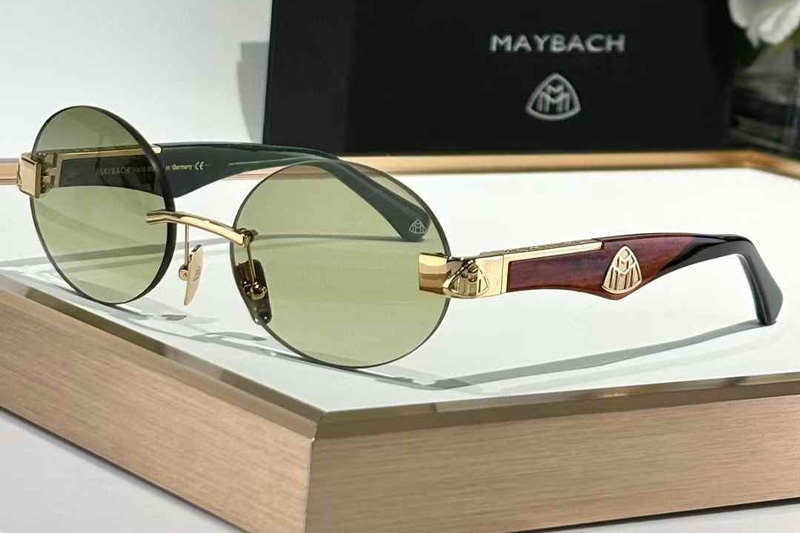 The Magic II Sunglasses Gold Red Gradient Green