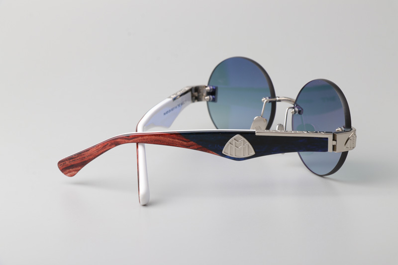 The Magic II Sunglasses Silver Black Gradient Blue