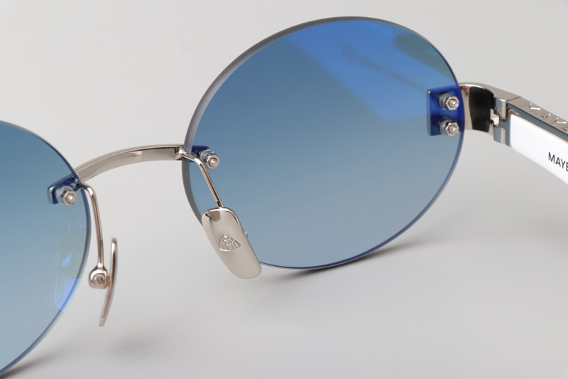 The Magic II Sunglasses Silver Black Gradient Blue