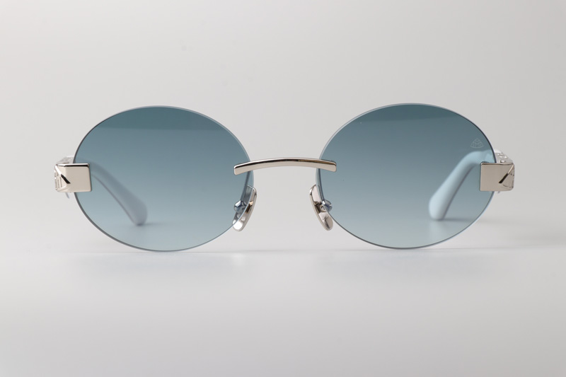 The Magic II Sunglasses Silver Black Gradient Blue